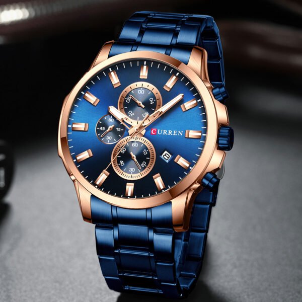 CURREN Original Brand Stainless Steel Band Wrist - Image 4